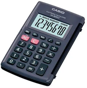 Kalkulačka vreckový, 8miestny displej, CASIO HL-820LV